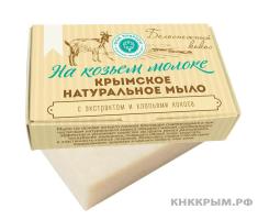 Крымское натуральное мыло на козьем молоке БЕЛОСНЕЖНЫЙ КОКОС МН, 100г