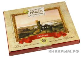 Сувенирный набор крымского мыла с картинами К.Боссоли(4 бруска по 50 г.), 200 г : Алушта