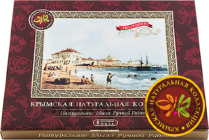 Сувенирный набор крымского мыла Почтовый мини с марками Акварели Крыма Евпатория 100 г